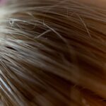 Close-up view of fine hair strands
