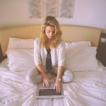 Woman, working, bed — Stay Ahead of Issues with Squatters Rights 30 Days Indiana
